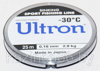 Леска Ultron FLUOROCARBON -30° 0.11mm (25м)