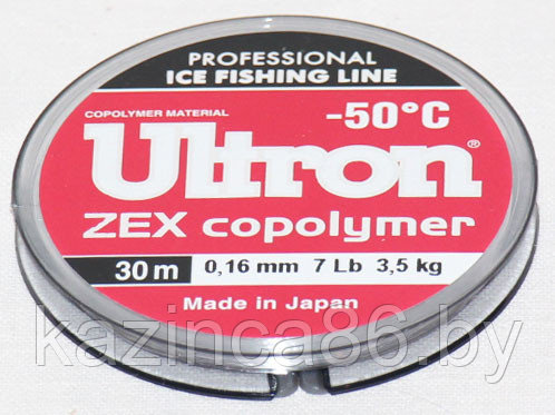 Леска Ultron ZEX copolymer -50° 0.10mm (30м)