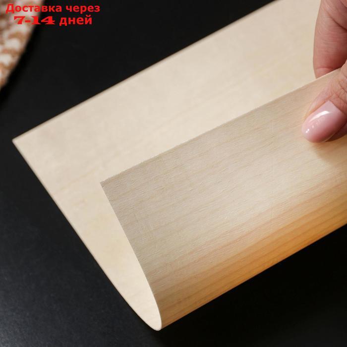 Гриль-бумага из древесины, 20×18 см, 8 шт/уп, клён - фото 3 - id-p205278898