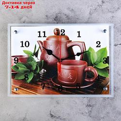 Часы настенные, серия: Интерьер, "Японский чайный набор", 25х35  см, микс