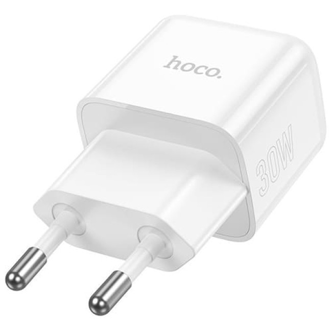 Зарядное устройство Hoco N32 Type-C PD30W + кабель Type-C - Lightning (Белый) - фото 3 - id-p205480499