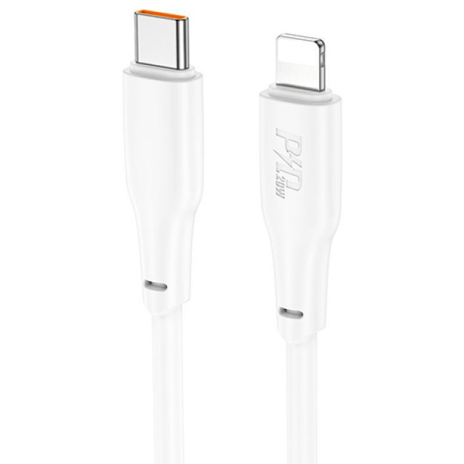 USB кабель Hoco X93 Type-C to Lightning 20W, длина 2 метра (Белый) - фото 1 - id-p205480504