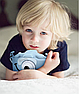 Детский фотоаппарат Childrens Fun Camera /  Мини-видеокамера / 5 встроенных игр для детей Голубой смайлик, фото 10