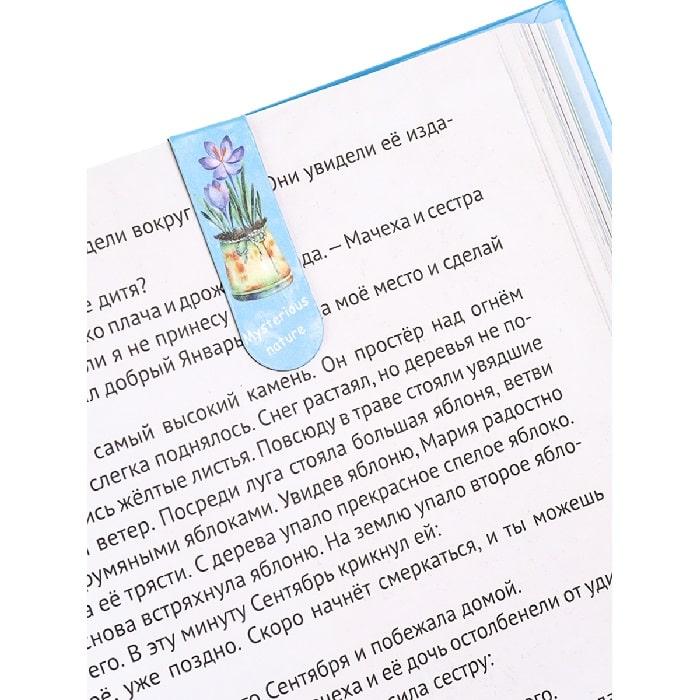 Набор закладок в книгу «Цветы» магнитные 6 шт. микс - фото 5 - id-p205482624
