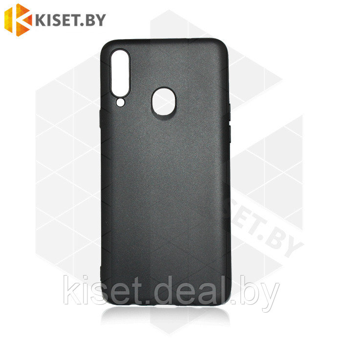 Силиконовый чехол KST MC для Samsung Galaxy A20S черный матовый - фото 1 - id-p205490460