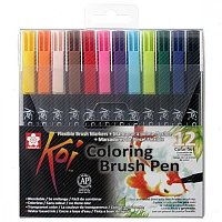 Набор маркеров акварельных Koi Color Brush 24 цвета