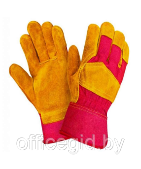 Перчатки кожаные(спилковые) из натуральной кожи с х/б вставками на тыльной стороне, Модель:TR-725 - фото 1 - id-p205511397