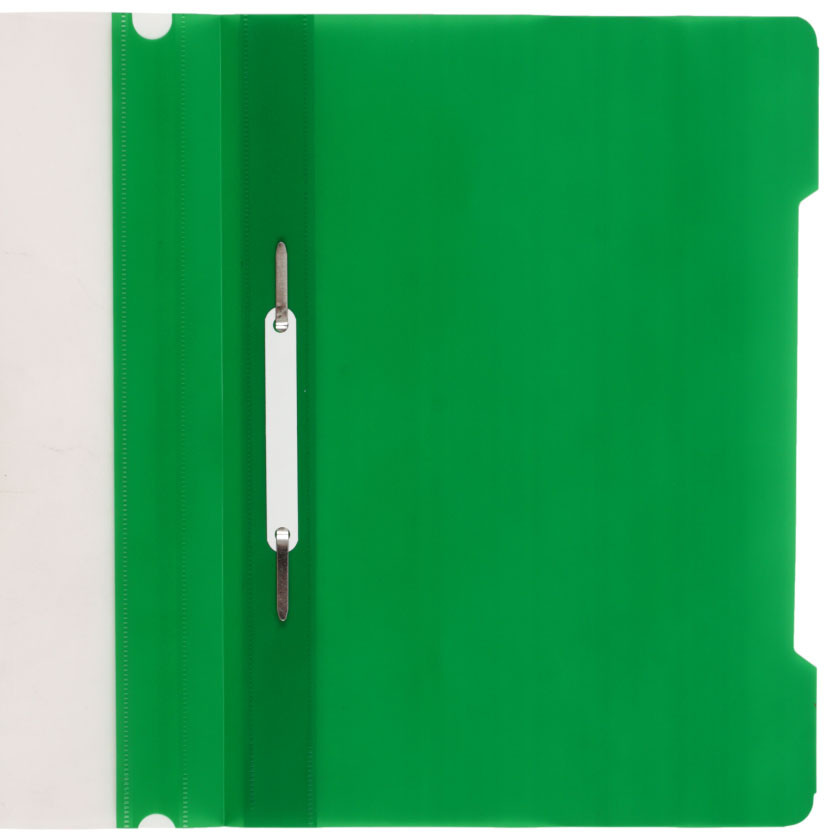 Папка-скоросшиватель пластиковая А4 «Бюрократ» Economy толщина пластика 0,10 мм, зеленая