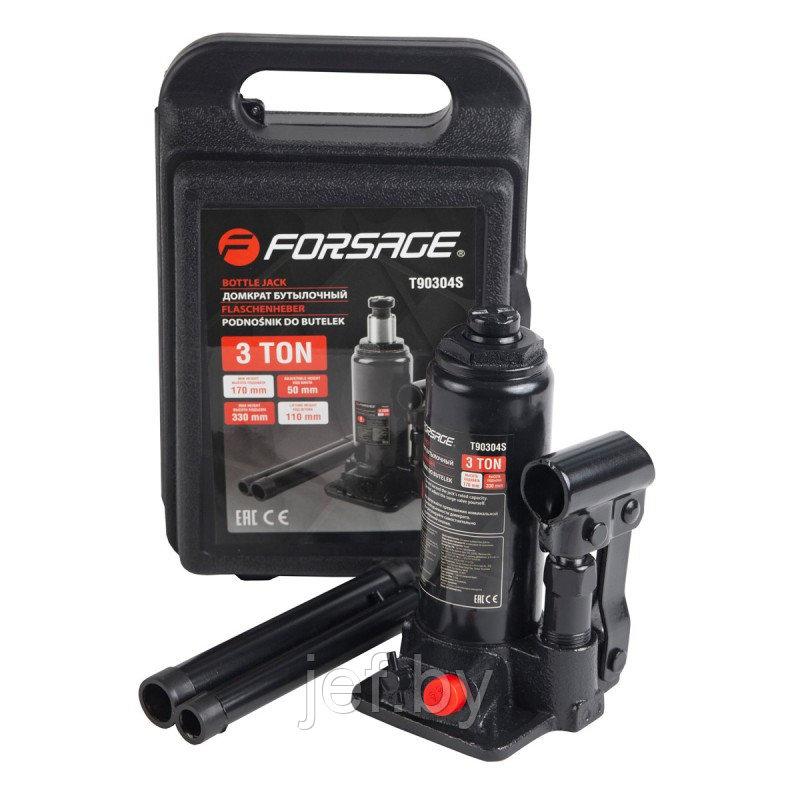 Домкрат F-T90304S 3т FORSAGE F-T90304S(DS)