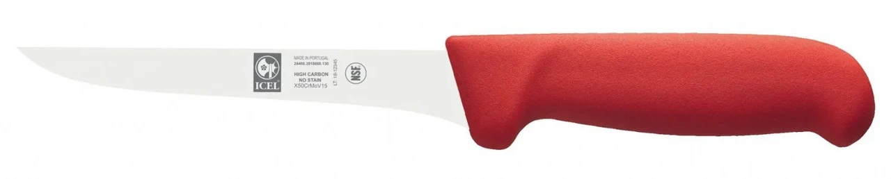 Нож обвалочный POLY 13 см, красный Icel 24400.3918000.130