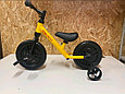 Велосипед беговел детский педали + доп.колеса Delanit TF-01 красный, фото 10