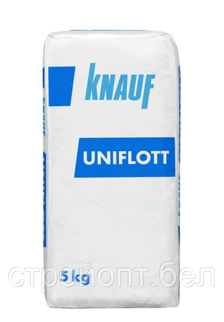 Гипсовая шпатлевка для заделки стыков ГКЛ KNAUF UNIFLOTT, 5 кг, Германия