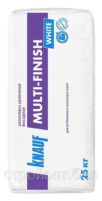 Фасадная финишная шпатлевка KNAUF MULTI-FINISH (белая), 25 кг, РБ