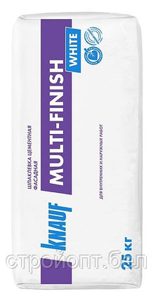 Фасадная финишная шпатлевка KNAUF MULTI-FINISH (белая), 25 кг, РБ, фото 2