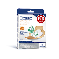 Пластырь с антибактериальной подушечкой для суставов Classic Pic Solution, уп. 4 шт.