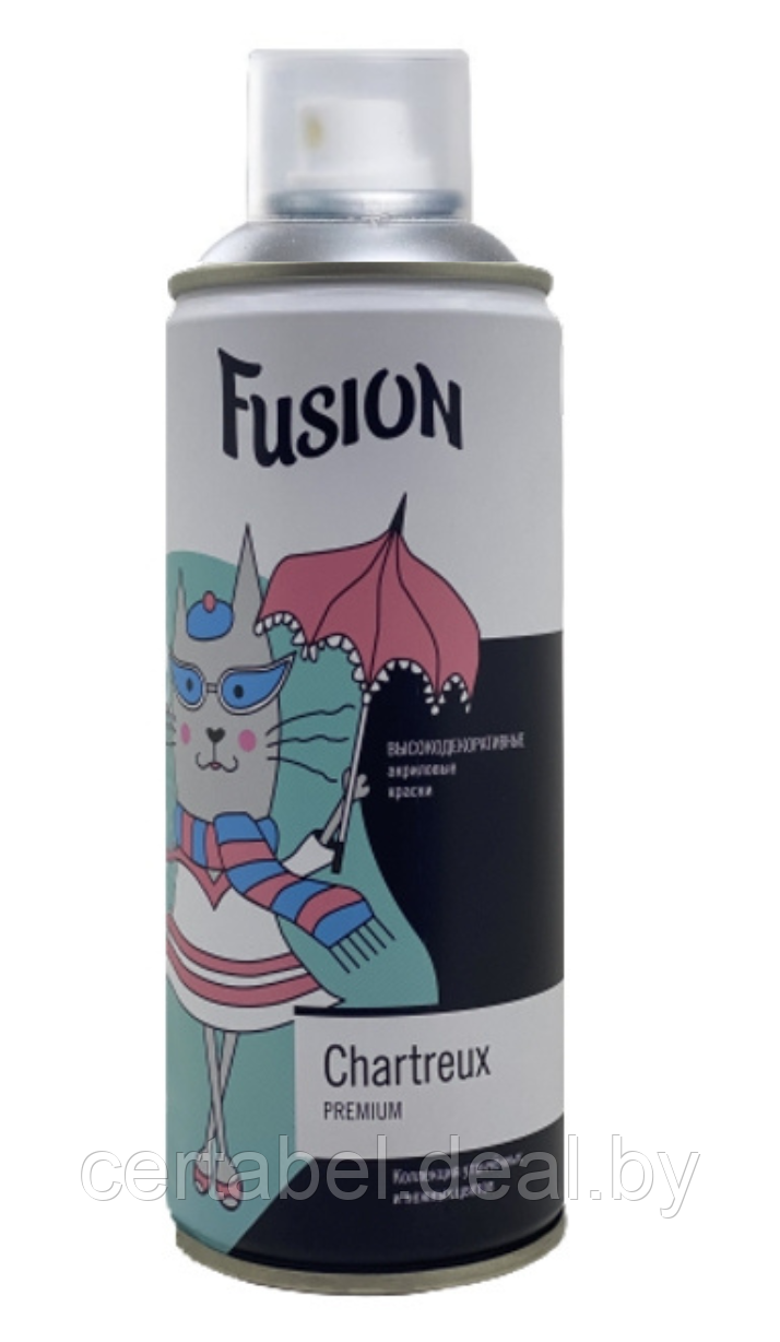 Аэрозольная краска Fusion ЗАМЕРЗШИЙ КОТ (эффект инея) аэрозоль 520мл - фото 1 - id-p205562818