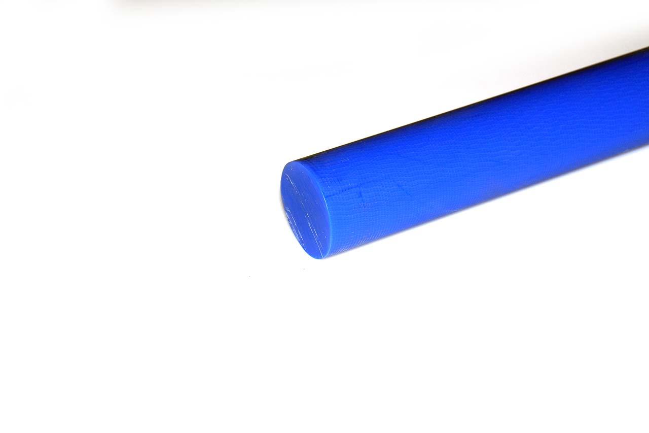Капролон синий стержень Ф 50 мм MC 901 BLUE (~1000 мм, ~2,5 кг) Китай - фото 1 - id-p205562761