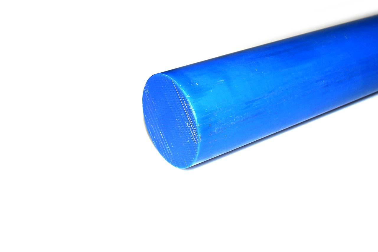 Капролон синий стержень Ф 60 мм MC 901 BLUE (~1000 мм, ~3,5 кг) Китай - фото 1 - id-p205562766