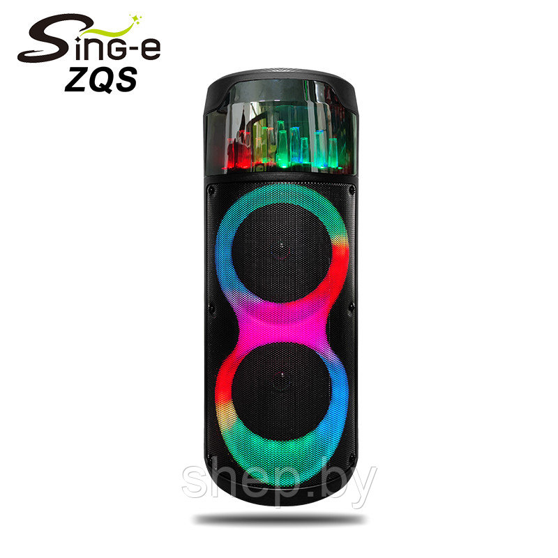 Акустическая система ZQS-8223 40Вт, 4800мАч ,Bluetooth, MP3, беспроводной микрофон - фото 2 - id-p205568435