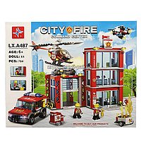 Конструктор City "Пожарная часть", 784 детали, LX.A487 вкит