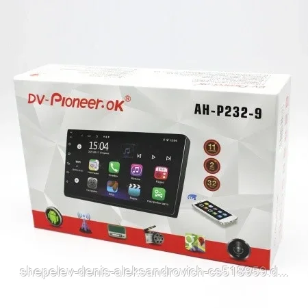 Cенсорная автомагнитола Pioneer AH-P232-9 ANDROID 11 2 din