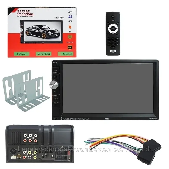 Автомагнитола 2Din MRM A7230 MirrorLink,Пульт ДУ Сенсорный экран 7" FM радио,Bluetooth