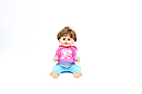 Кукла пупс 45 см шарнирная с аксессуарами:бутылочка,расческа, тарелочка с ложечкой, горшочек, подгузник BLB001, фото 3