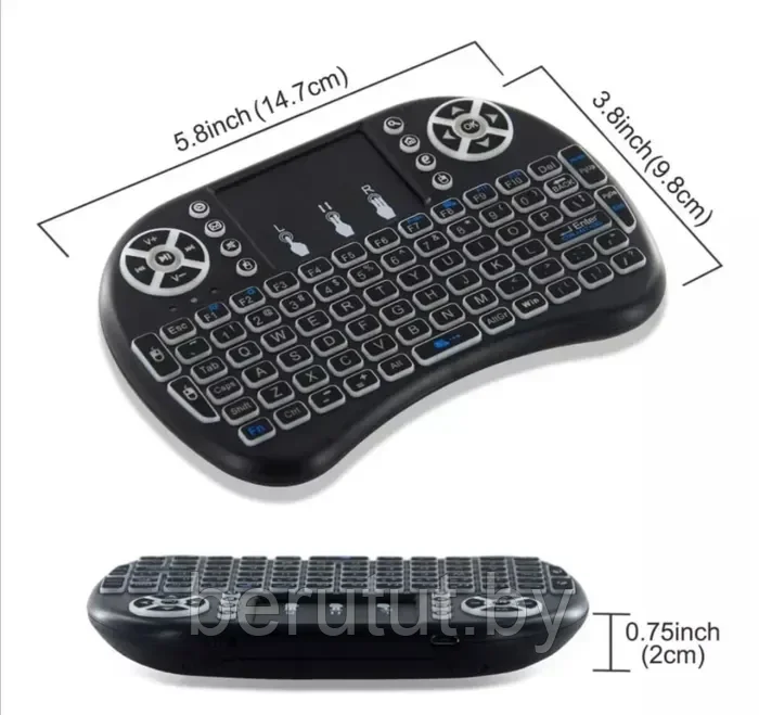 Беспроводная клавиатура для телефона аккумуляторная i8 Mini Keyboard - фото 3 - id-p205578472