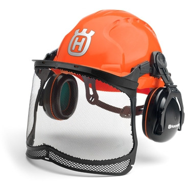 Шлем защитный Husqvarna Classic с сеткой и наушниками (580 75 43-01) - фото 1 - id-p205579175