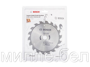 Диск пильный 160х20 мм 18 зуб. по дереву ECO WOOD BOSCH ( твердоспл. зуб)