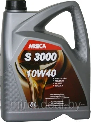 Моторное масло Areca S3000 10W40 / 12102 - фото 1 - id-p205584970