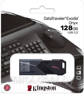 Usb flash накопитель Kingston DataTraveler Exodia Onyx 128GB (DTXON/128GB) - фото 3 - id-p205585925