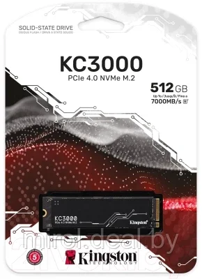 SSD диск Kingston KC3000 1024GB NVMe M.2 (SKC3000S/1024G) - фото 3 - id-p205586841