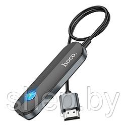 Адаптер Hoco UA23 Type-C - HDMI (беспроводная поддержка IP) цвет: черный