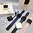 Набор Умные часы I7PROMAX Special Watch Series 8 2022   наушники (зарядный кейс, силиконовые браслеты) Синие, фото 7