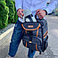 Спортивный стильный рюкзак OMASKA с USB / термо / непромокаемое отделение Чёрный, фото 6