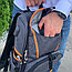 Спортивный стильный рюкзак OMASKA с USB / термо / непромокаемое отделение Чёрный, фото 9