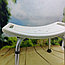 Поддерживающий стул для ванной и душа ТИТАН (складной, регулируемый) С отверстиями для лейки (душа), фото 3