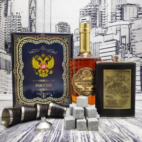 Подарочный набор Jim Beam (фляжка 250мл., воронка, 4 рюмки) Черный - фото 1 - id-p173481398