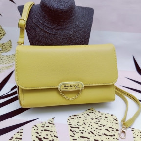 Женская сумочка - портмоне N8606 с плечевым ремнем Baellerry Young Will Show Желтая Yellow - фото 1 - id-p152055770