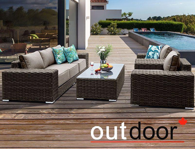 Комплект мебели из ротанга OUTDOOR Мадейра, ш/п, коричневый - фото 1 - id-p205588962