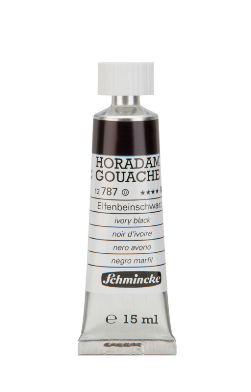 Гуашь HORADAM® GOUACHE ivory black 15 мл