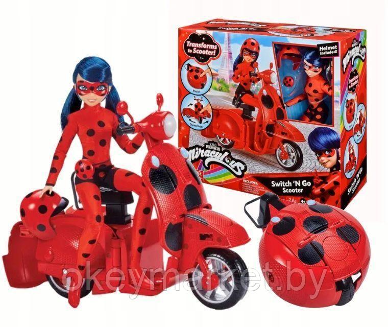 Кукла Леди Баг со скутером Switch N Go - Ladybug 2022, 50668, фото 2