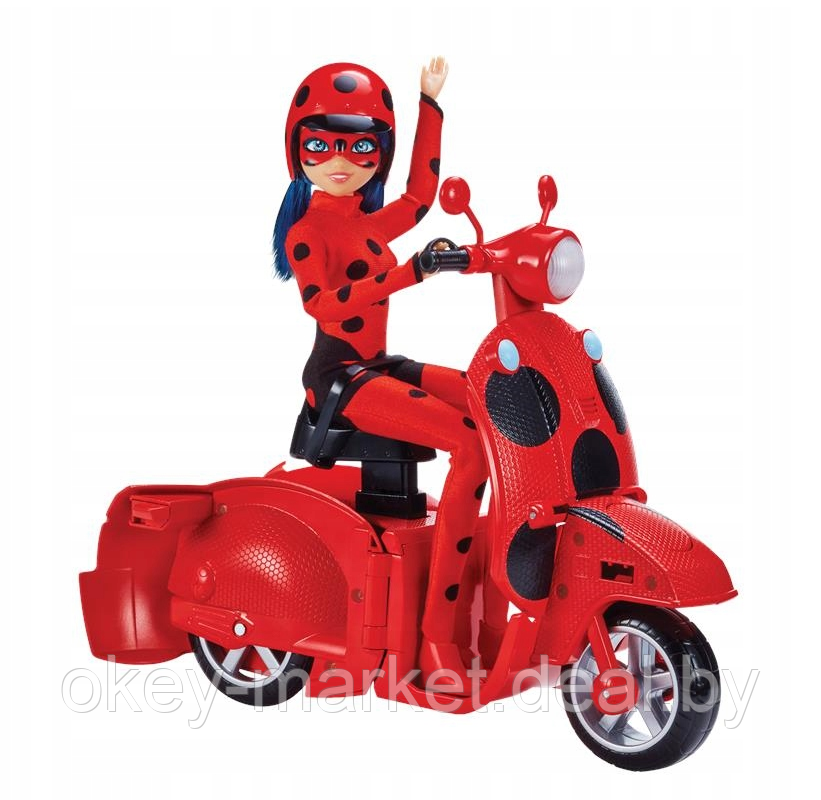 Кукла Леди Баг Marinette Ladybug на скутере 50668 - фото 3 - id-p205590721