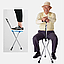 Трость С заботой о Вас опорная со складным сиденьем для пожилых людей с регулировкой высоты и Led-фонариком, фото 6