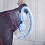 Роликовый ручной массажер универсальный (шея, тело, ноги, руки), 4 ролика ZEPMA MASSAGE Розовый, фото 5