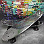Скейтборд Пенни Борд (Penny Board) однотонный, матовые колеса 2 дюйма (цвет микс), до 60 кг.  Розовый, фото 2