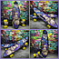 Скейтборд пенни Борд для детей 58x16см с ручкой для удобной переноски, светящиеся прозрачные колеса 55 мм Кинг, фото 3
