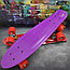 Скейтборд Пенни Борд (Penny Board) однотонный, матовые колеса 2 дюйма (цвет микс), до 60 кг.  Красный, фото 9