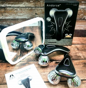 Массажер для лица и тела 3D Massager Andorse XC-301 5S Серебро (d шара - 4 см)
